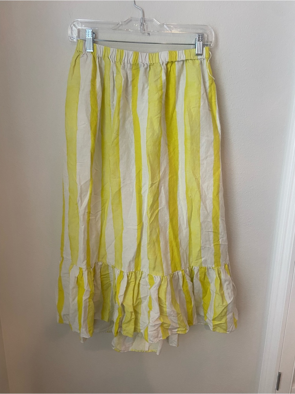 Tuckernuck x Cameron Eubanks Wimberly Yellow Cabana Stripe Hampton Wrap Skirt
